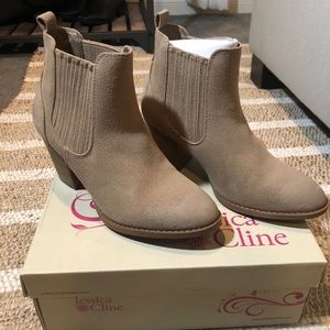 Brown Chelsea style booties